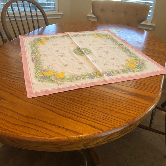 Dining Spring Table Topper Tablecloth Easter Chicks Eggs Poshmark